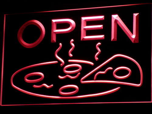 OPEN Pizza Display Cafe Neon Light Sign